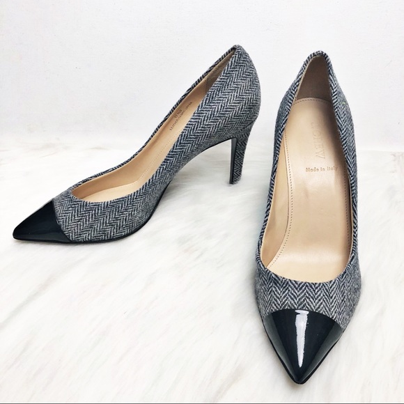 J. Crew Shoes - J. Crew Collection Everly Cap Toe Wool Pumps